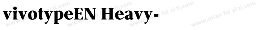 vivotypeEN Heavy字体转换